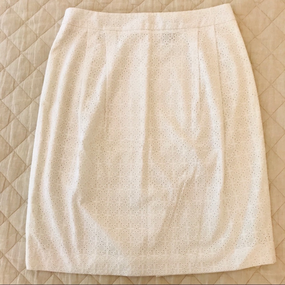 New Brooks Brothers Eyelet Skirt